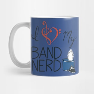 I love my band nerd blue Mug